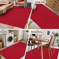 thumbnail image 5 of Area Rug for Living Room, Pure Red Non-Slip Indoor Large Carpet for Bedroom/Dining Room, Simple Solid Color Washable Low-Profile Rectangle Floor Mat Runner Rugs - 2.7 x 5 Ft, 5 of 8