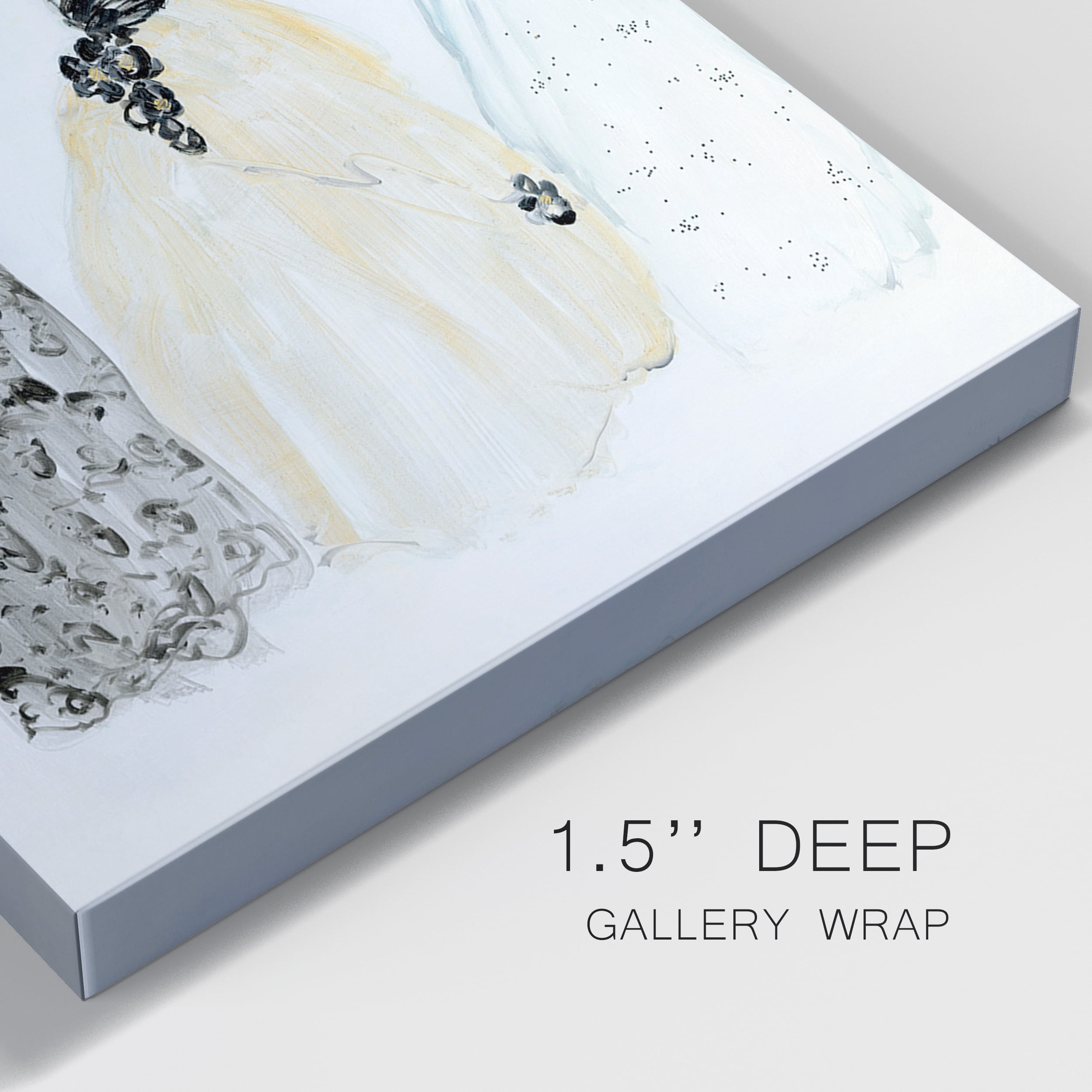 Bling Night Out I - Premium Gallery Wrapped Canvas - Ready to Hang Set of 2 - 40 x 40 Each