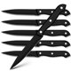 thumbnail image 1 of Juego de 6 Cuchillos de Filete Myvit Negro Acero Inoxidable Alto Carbono, 1 of 9
