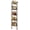 Vintage Brown, variant on 5-Tier Freestanding Wine Racks，Liquor Bottle Display Shelf with Fences, Wall Mounted Floating Shelf Storage Stand for Kitchen, Dining Room, 16.93''L x 7.87''W x 69.68''H