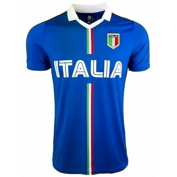 Just 4 Kicks Soccer Jersey Italy Polyester Blue YS-XXL