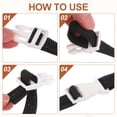 thumbnail image 7 of 4 Pack Quick Side Release Buckle, 0.8" Plastic Buckle Clip, Transparent, 7 of 7