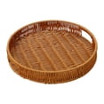 thumbnail image 1 of Bandeja tejida para servir, cesta para guardar alimentos, ideal para bodas, desayunos y cocinas. 31x31x5cm, 1 of 9