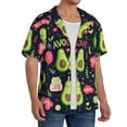 thumbnail image 4 of Disketp Men's Hawaiian Avocado LOVE Print Shirts Button Down Holiday Beach Shirts-XX-Large, 4 of 7