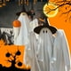 thumbnail image 1 of 180cm Unisex Kid Ghost Costume Girl Halloween Fancy Dress Cosplay Boy White Ghost Cloak Child Spooky Trick-or-Treating, 1 of 9