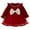 Red, variant on Baby Girls Dresses Fall Winter Bow Long Sleeve Princess Sweet Mesh Birthday Party Dress for Girl Size 18-24 Months