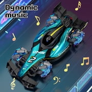 RC Racing Car, 1:12 4WD Toy Cars Buggy 2.4Ghz High Speed Remote Control Car Drift Car, Sideways Driving, with Watch Control.for Boys & Gift for Kids Blue