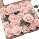 thumbnail image 1 of Floroom Flores artificiales, 25 piezas de rosas falsas de espuma de aspecto real con tallos para ramos de boda, centros de mesa de despedida de soltera, decoraciones de fiesta Floroom NA, 1 of 7