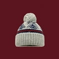 thumbnail image 2 of Santa hats Fair Isle Pattern Knitted Hat For Skiing Windproof Cozy Ear Festive Pullover Design For Outdoor Activities small santa hats, 2 of 3