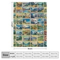 thumbnail image 4 of BCIIG  National Park Blanket Travel Landscape Blanket Natural Scenic Mountain View Winter Warm Blanket Bedding Birthday Christmas Travel Gift is The Best Gift for Fans' Bedroom  White, 4 of 6