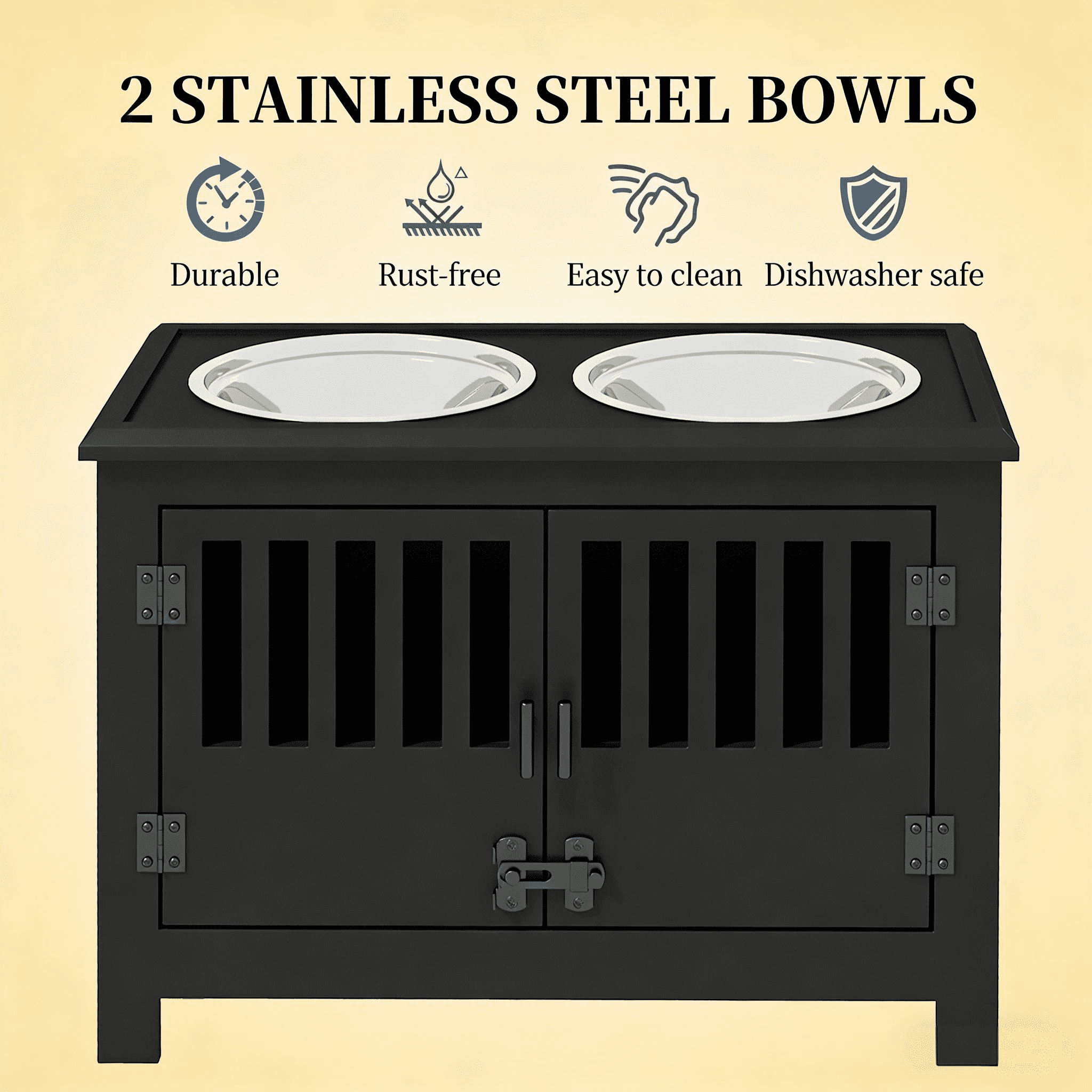 Dog Feeding Station, Dog Food Storage Cabinet