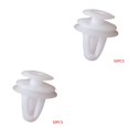 thumbnail image 2 of ZheElen 50 Pieces Door Panel Fastener Car Interior Trim Wear-resistant Fixed Clips Set Rivet Buckle Small Flexible Push Retainer White 2Set, 2 of 6