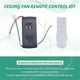 thumbnail image 4 of Kit de Control Remoto de Repuesto para Ventilador de Techo Universal, 50 W, 6 Velocidades y Temporizador, para Luz de Ventilador de Techo de CC, 4 of 5