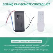Universal DC Ceiling Fan Remote Control Replacement Kit, 6 Speed 50W Timing Fan & Light Wireless Controller