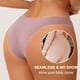 thumbnail image 4 of Conjunto de 3 piezas de bragas de mujer, bragas de seda de hielo sin rastro de algodón para mujer, borde de cintura en forma de V para mujer, 4 of 5