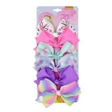 JoJo Siwa 12pcs Hair Bows for Girls ( 2 Set) - 5 Inches Alligator Clips
