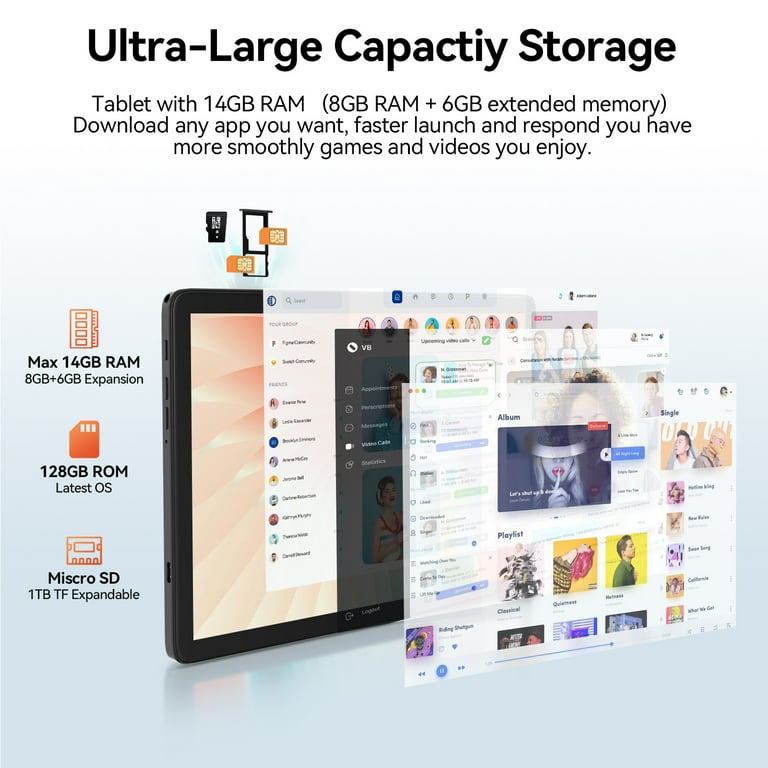 Walmart Black Friday Deals 2025 - Android 15 Tablet,128GB+14(8+6