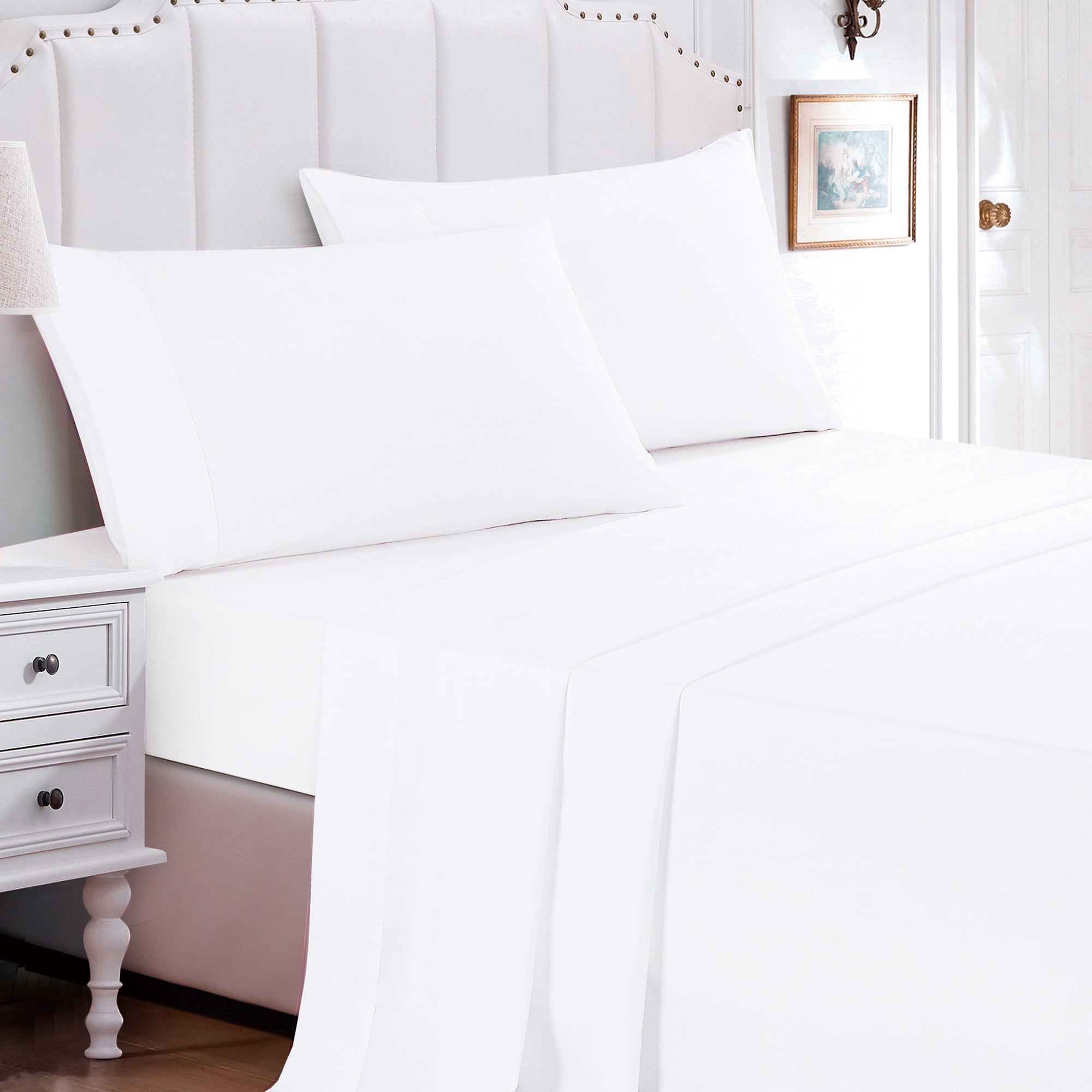 EvJK 7-Piece Comforter Set – Breathable Polyester, All-Season, Reversible, Luxury Bedding Set – CAL.King