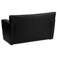 thumbnail image 2 of Scranton & Co Modern LeatherSoft Flared Arms Love Seat in Black, 2 of 9