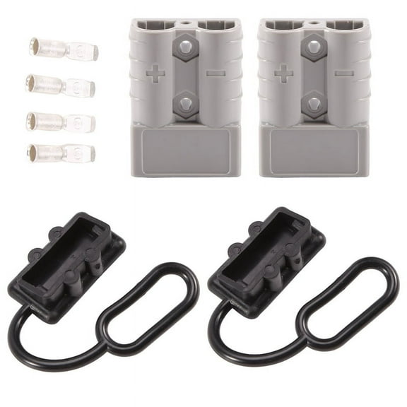 50A 1/0 AWG Battery Connection Harness Plug Connector Plug Quick Disconnect for UPS Battery Pack Trailer Forklift