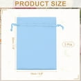 thumbnail image 2 of Uxcell Satin Drawstring Gift Bags for Jewelry, Candy, and Party Favors Sky Blue 6 x 8 Inch, 2 of 7