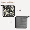 thumbnail image 2 of Rocae Abstract Cat Faces Pattern for Square Silicone Anti-scalding Mat Trivet Hot Pads for Kitchen Counter, Silicone Trivets for Hot Pots and Pans, 2 of 8