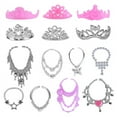 thumbnail image 1 of Juguete de vestir para muñeca Barbie de 11"/30 cm, 6 coronas y 6 collares., 1 of 1