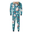 thumbnail image 5 of Matching Family Christmas Pajamas (Blue) - Cartoon Santa Claus Christmas Pjs for Family Family-oriented Family Matching Outfits, Perfect for Christmas Morning & Family Photos, 5 of 5