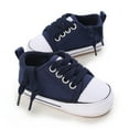thumbnail image 6 of Povozer Baby Girls Boys Shoes Canvas Shoes Casual Sneakers for First Walkers(Blue,5 Baby), 6 of 6