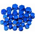 thumbnail image 1 of Motorcycle Wheel Nut Dustproof Cover Decorative Screw Cap Off-road Accessories Blue 30PCS, 1 of 4
