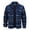 Blue Gray, variant on Men's Heavyweight Quilted Lined Shirts Winter Warm Plaid Flannel Jacket Casual Fashion Coat Orange 2XL