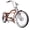 Brown, variant on Tracer Scorpion GTS 26" Stretch Beach Cruiser Bike, 7-speed, Suspension Fork Saddle, Disc Brake, for Men, Black