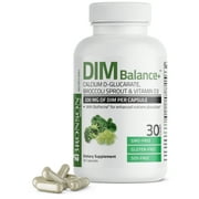 Bronson DIM Balance+ Calcium D-Glucarate, Broccoli Sprouts and Vitamin D3 200 MG of DIM per Capsule Supports Estrogen Metabolism and Balanced Hormone Levels Non-GMO, 30 Vegetarian Capsules