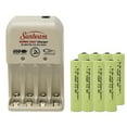 thumbnail image 1 of Sunbeam AA / AAA Battery Charger + 8 AAA NiMH Batteries (900 mAh), 1 of 1