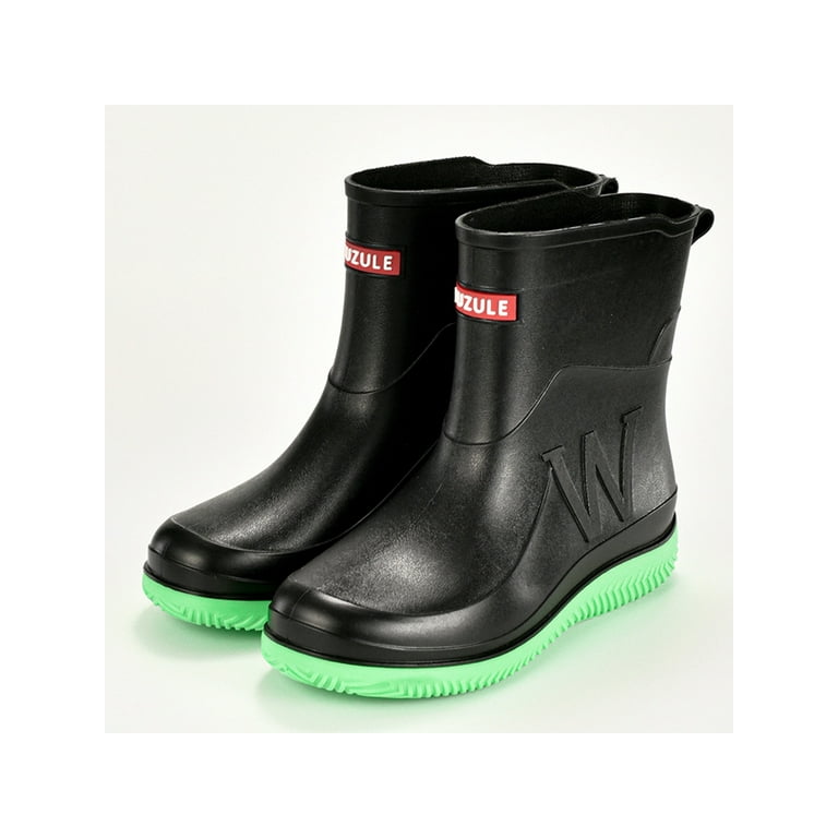 SIMANLAN Mens Rubber Boot Waterproof Garden Shoes Slip Resistant