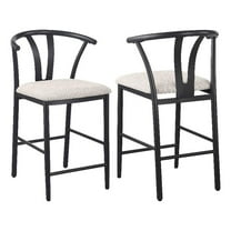 Dolman Counter Height Dining Side Chair Beige (Set of 2)