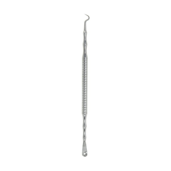 Unique Bargains 1 Pc Durable Hook Pimple Extractor Silver Tone