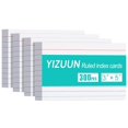 thumbnail image 1 of Tarjetas de índice YIZUUN 3 x 5 pulgadas, paquete de 300, rayadas, blancas, 1 of 7