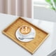 thumbnail image 4 of Bandeja de bambú para servir, bandeja para mesa de café para desayuno, bandeja decorativa , expositores de postres, mesa de centro para restau 33cm x 22cm x 22cm, 4 of 8