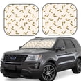 thumbnail image 6 of Kdxio Cartoon Snake Print 2-Piece Sun Shade Front Windshield - Foldable Car Front Window Sunshades for Most Sedans SUV Truck, 6 of 6