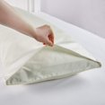 thumbnail image 3 of Funda de almohada corporal Oubonun, 100% algodón, 800 hilos, 21 x 54 cm, color crema, 3 of 7
