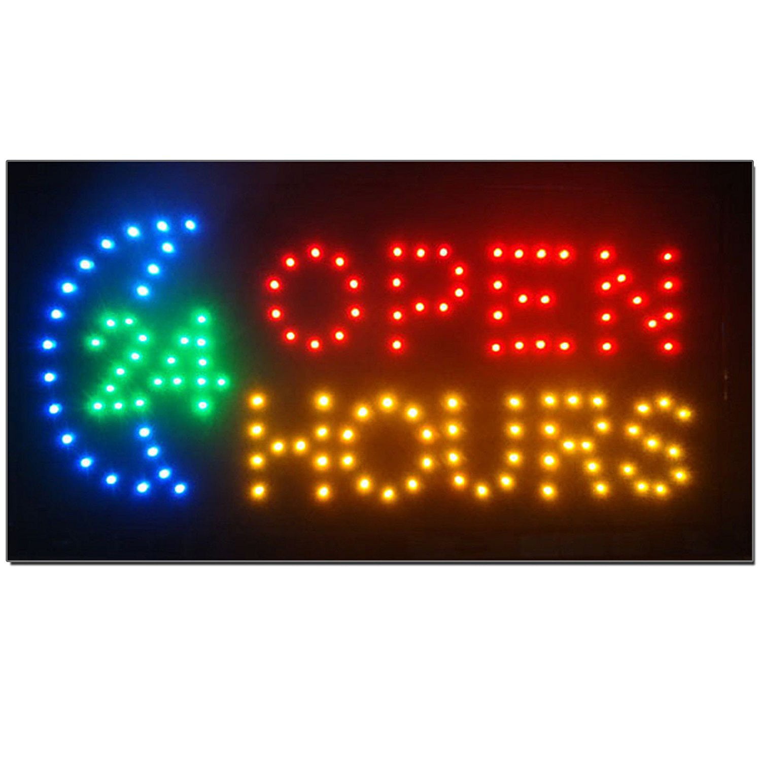 LED Ultra Bright Neon Light Sign OPEN Store Animated Motion Business Bars Cafes 