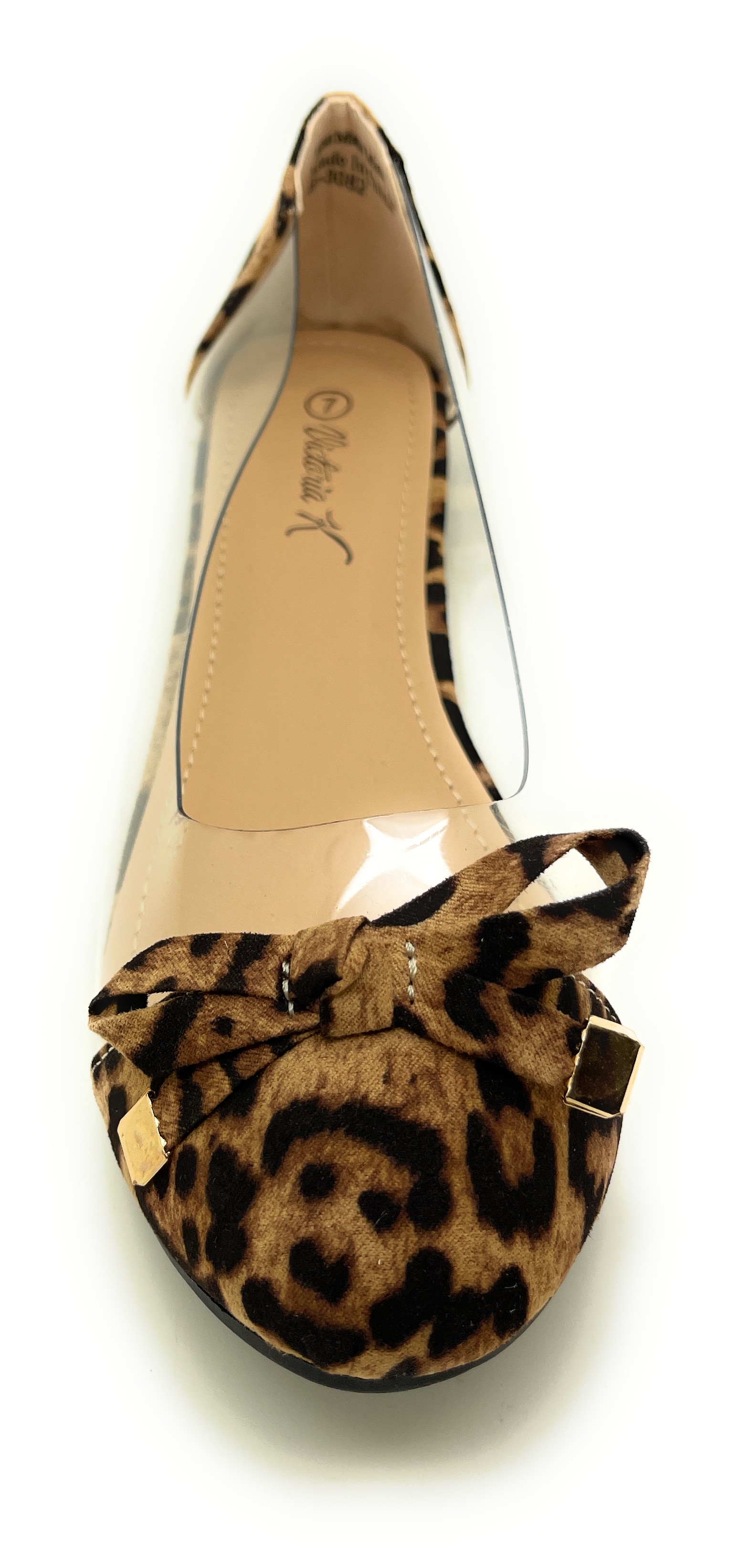 Animal Prints with Clear Sides Ballerina Flats