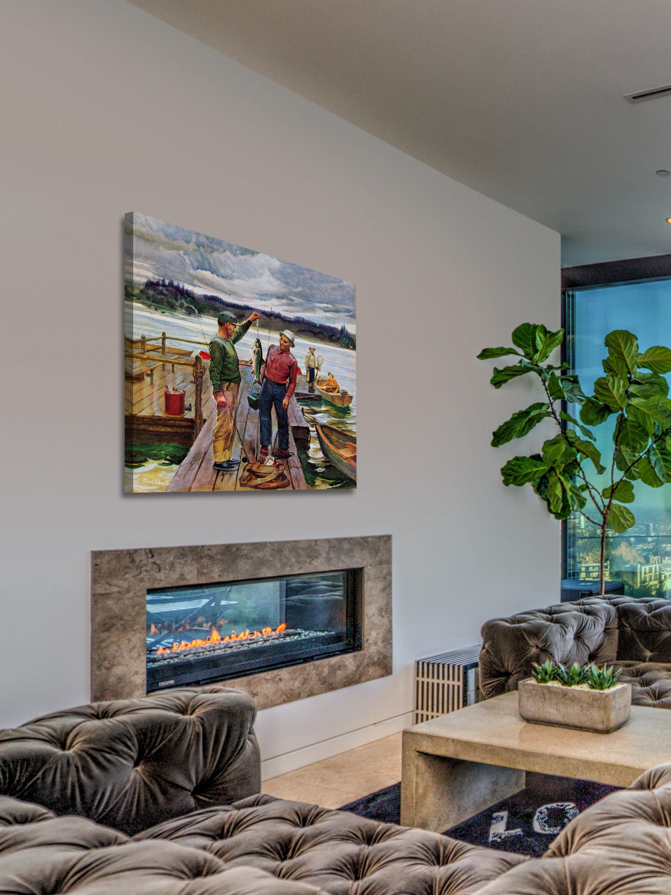 "The Big One" Painting Print on Wrapped Canvas