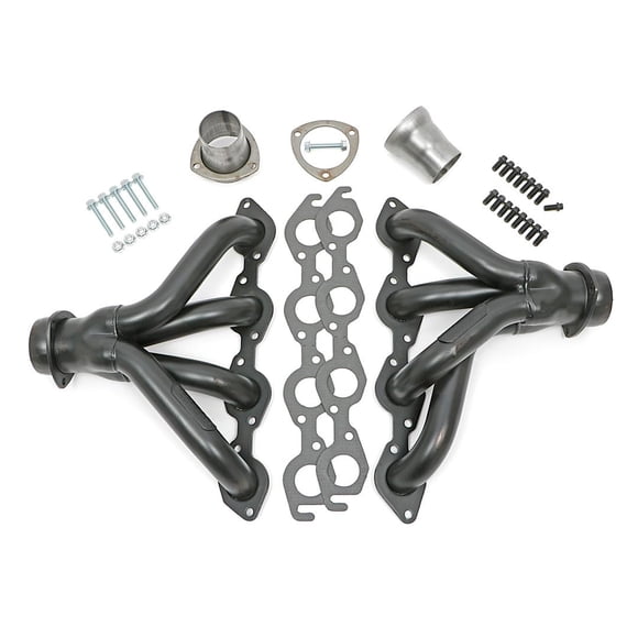 Hedman Hedders Exhaust Header 68370 For Use With 396-502 Cubic Inch Chevy Engines; Block Hugger; 1-3/4 Inch Diameter Primary Tubes; 3 Inch Diameter Collectors; Natural Steel; For Off-Road Use Only