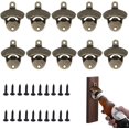 thumbnail image 1 of Lot de 10 Ouvre-Bouteilles Muraux pour Bière, 1 of 5