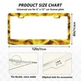 thumbnail image 3 of 2-Pack Aluminum License Plate Frame with 2 Holes for GM License Plate Cover with Free Screws Flames Pattern, 3 of 8