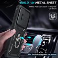 thumbnail image 3 of Military Grade Back Cover Cell Phone Case for Samsung Galaxy S24 Plus, Black, 3 of 7