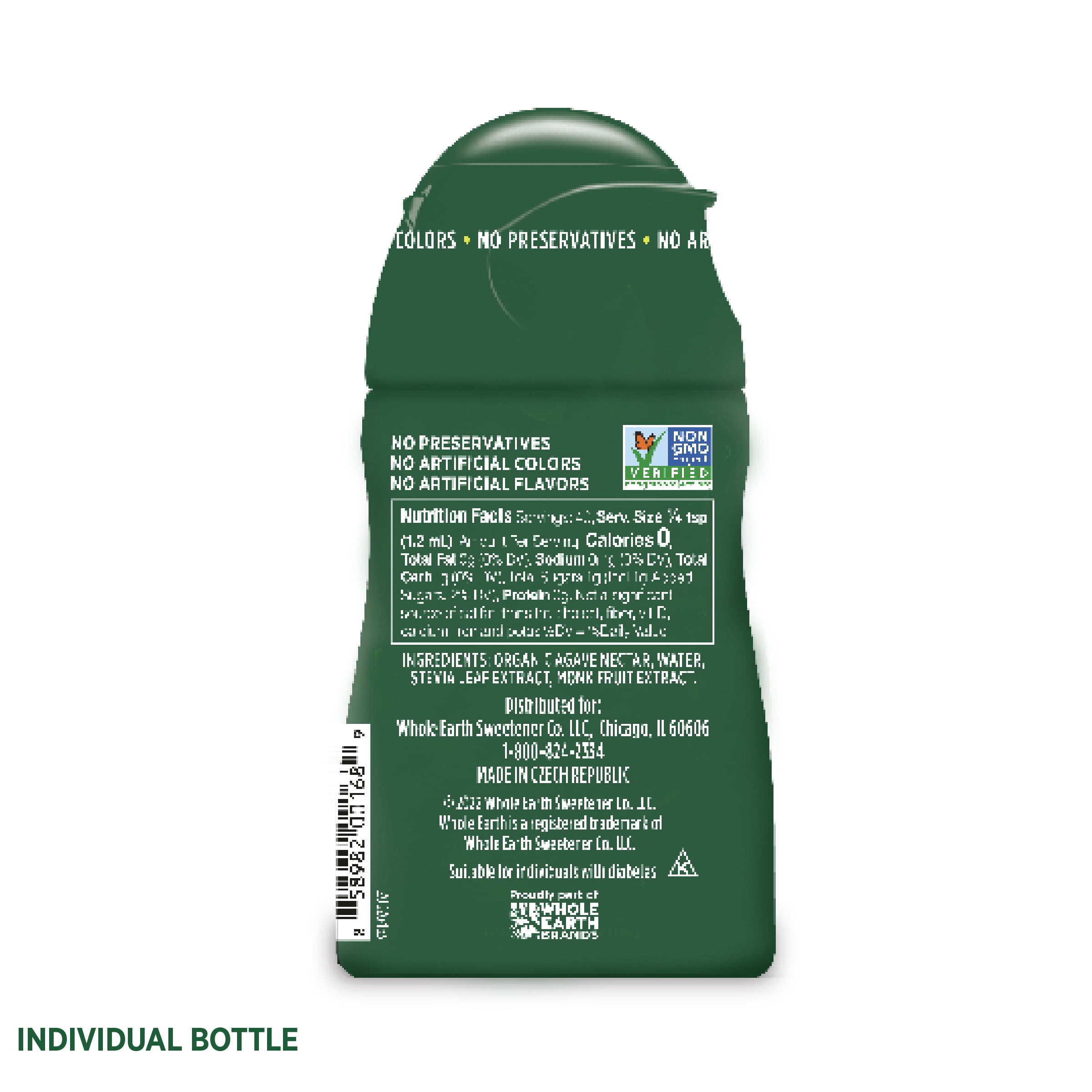 (12 pack) Whole Earth Stevia & Monk Fruit Zero Calorie Liquid Sweetener, 1.62 fl oz