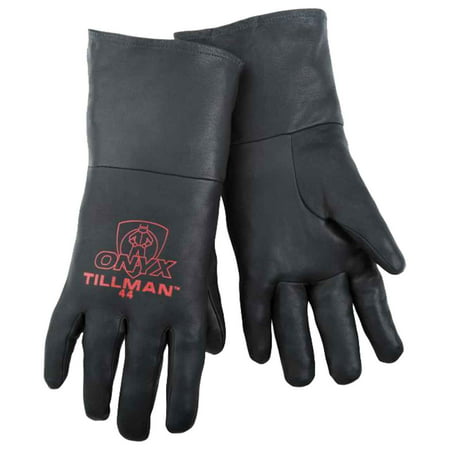 Tillman 44 ONYX 100% Top Grain Black Kidskin TIG Welding Gloves,